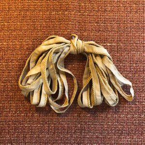 1/4" Braided Gold Cord with Lip